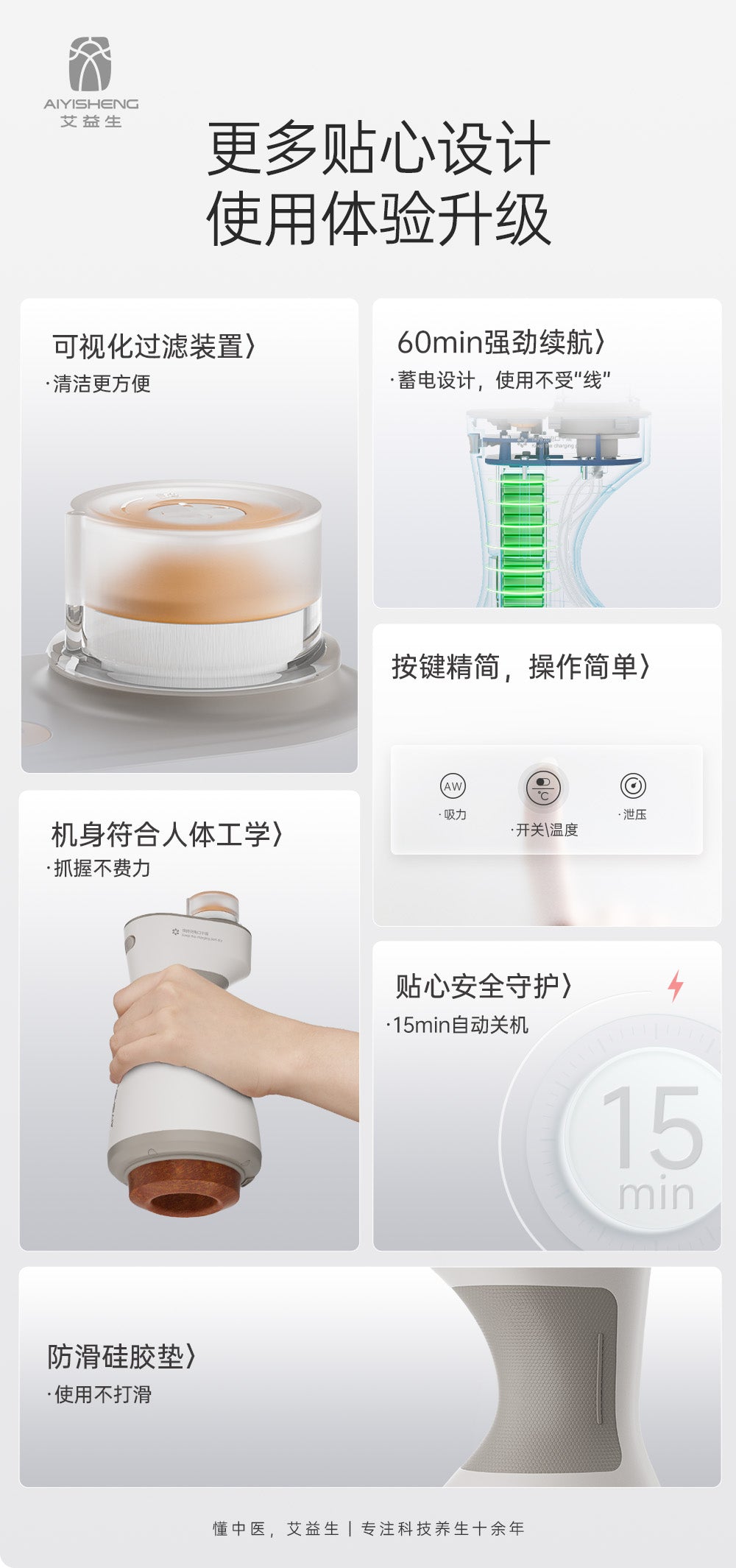 AYS BianStone Cupping & Scraping Device 2nd Generation 砭石罐罐推-2代